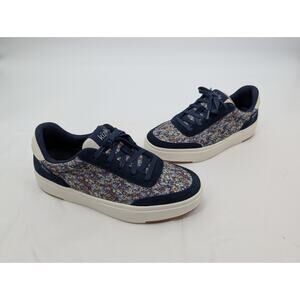 NWOT Kizik Prague Canvas Hands Free Sneaker Navy Floral Women's 7 Men's 5.5